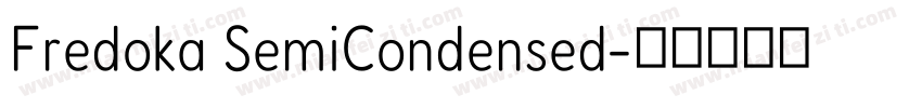 Fredoka SemiCondensed字体转换